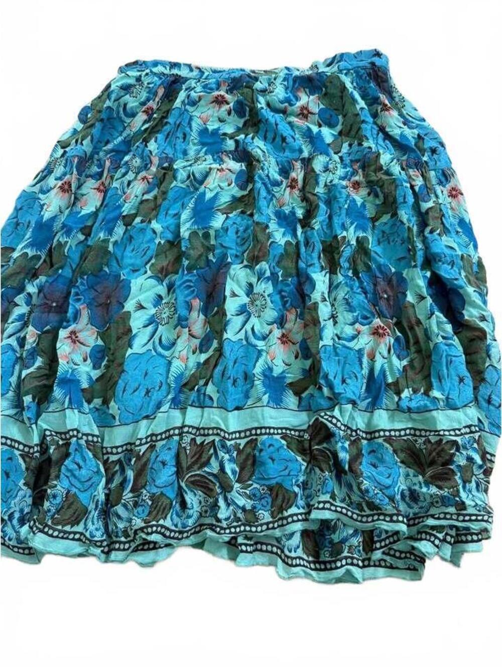 90s Y2K Coldwater Creek Floral Maxi Skirt Small